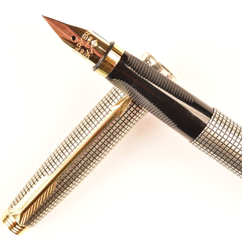 Parker 75 in sterling silver Cisele - Extra Fine 18k gold nib