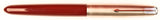 Parker 51 Classic in light burgundy, Steel cap - Fine nib