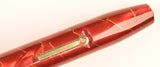 Conway Stewart 84 Lever Filler in gold veined rose pearl marble - Broad nib