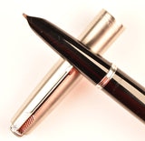 Parker 51 Classic in black, steel cap - Italic nib