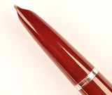 Parker 51 Custom in light burgundy, gold cap - Broad nib