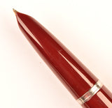 Parker 51 Classic in light burgundy, Steel cap - Fine nib