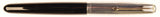 Parker 51 Custom (RS) in black, Rolled Silver cap - Medium nib