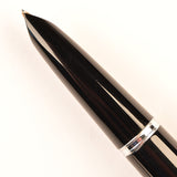 Parker 51 Custom (RS) in black, Rolled Silver cap - Medium nib