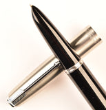 Parker 51 Classic in black, Steel cap - Stub nib
