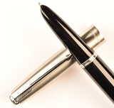 Parker 51 Classic in black, Steel cap - Stub nib