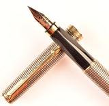 Parker Premier in sterling silver, Cisele design - Extra Fine nib, Boxed