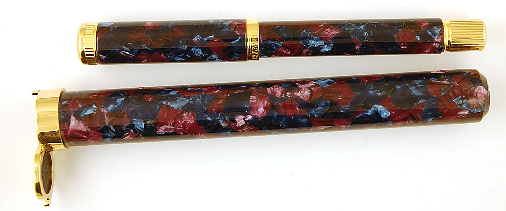 Lot De 2 Stylos Plume Waterman IDEAL LADY AGATHE - Bleu/violet Et Vert/bordeaux - Occasion