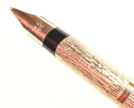 【極稀少】PARKER 万年筆105 14K Bark Finish 英国製 Parker 105 in gold plated bark finish - Medium 14k nib – Battersea