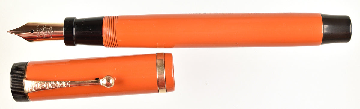 PARKER Lady Duofold Orange Lucky Curve】