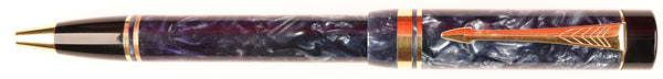 Parker Duofold Ballpoint in blue marble, 1987