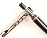 Parker Premier Deluxe ballpen in black with chrome cap/trim