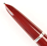 Parker 51 Classic in light burgundy, steel cap - Italic nib