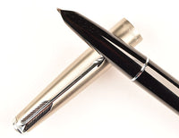 Parker 51 Classic Mk2 in black, Steel cap - Broad nib