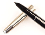 Parker 51 Classic Mk2 in black, Steel cap - Broad nib