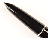 Parker 51 Classic Mk2 in black, Steel cap - Broad nib