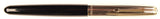 Parker 51 Custom in black, gold cap - Fine nib