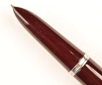 Parker 51 Demi Classic DL in dark burgundy, steel cap - fine nib