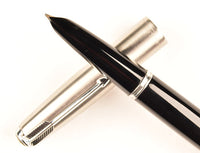Parker 51 Classic in black, Steel cap - Medium nib - USA
