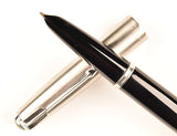 Parker 51 Classic in black, Steel cap - Medium nib - USA