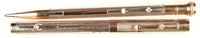 Wahl pen and pencil set in silver/vermeil, boxed - Broad flexible nib