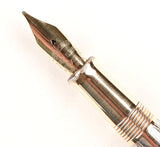 Wahl pen and pencil set in silver/vermeil, boxed - Broad flexible nib