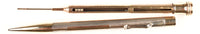 Wahl pen and pencil set in silver/vermeil, boxed - Broad flexible nib