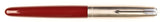 Parker 51 Classic in light burgundy, Steel cap - Broad nib