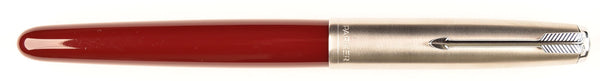 Parker 51 Classic in light burgundy, Steel cap - Broad nib