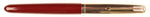 Parker 51 Custom in light burgundy, gold cap - Medium nib