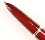 Parker 51 Custom in light burgundy, gold cap - Medium nib