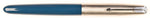 Parker 51 Classic in teal blue, Steel cap - Extra Fine nib