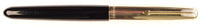 Parker 51 Custom in black, gold cap - Fine nib