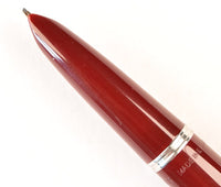 Parker 51 Classic in light burgundy, Steel cap - Oblique nib