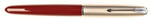 Parker 51 Classic in light burgundy, Steel cap - Fine nib