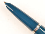 Parker 51 Classic in teal blue, Steel cap - Medium nib