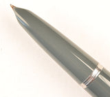 Parker 51 Classic in grey, steel cap - Fine nib