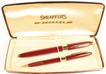 Sheaffer Statesman TM Touchdown pen/pencil boxed set in burgundy - Fine nib