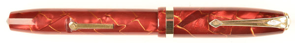 Conway Stewart 84 Lever Filler in gold veined rose pearl marble - Medium nib