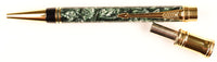 Parker Duofold Ballpoint in green marble, 1993