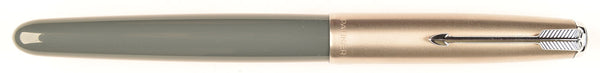 Parker 51 Classic in grey, Steel cap - Medium nib