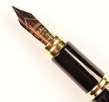 Waterman Man 100 Opera in black - Fine 18k bicolour nib