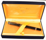 Waterman Man 100 Opera in black - Fine 18k bicolour nib