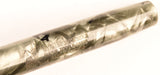 Mabie Todd Blackbird 5245 Lever Filler in silver pearl and black marble - Medium nib