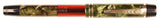 De La Rue Onoto 6233 Semi-Transparent pen in black veined green marble - Medium nib