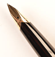 Parker 65 Presidential FP in 9k gold barley design - Medium+ nib