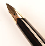 Parker 65 Presidential FP in 9k gold barley design - Medium+ nib