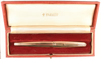 Parker 65 Presidential FP in 9k gold barley design - Medium+ nib
