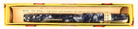 Mabie Todd Blackbird 5242 Lever Filler in light and dark blue pearl marble - Broad nib