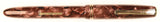 Burnham 55 Lever Filler in black veined light/dark lilac pearl marble - Medium stub nib